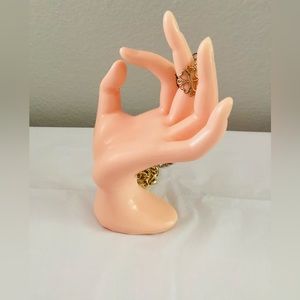 Mini Stylish Hand Finger mini  Glove Ring Bracelet Bangle Jewelry Stand Holder.
